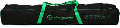 K&M 18851 Sacca per base per tastiera Spider e Spider Pro in nylon nero, con logo  leggera e robusta