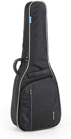 Gewa Guitar Gig Bag Economy 12mm per chitarra classica 3/4 7/8, nero (antistrappo e impermeabile, imbottitura 12mm, cinghie di lusso per zaino, ampio scomparto per accessori)