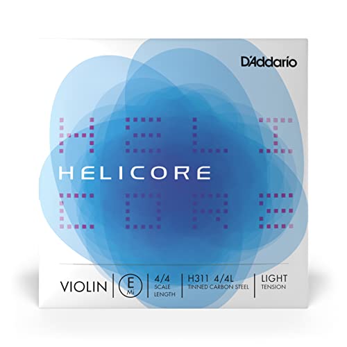 D'Addario Corda singola MI  Helicore per violino, Scala 4/4, Tensione Bassa, Singolo-E