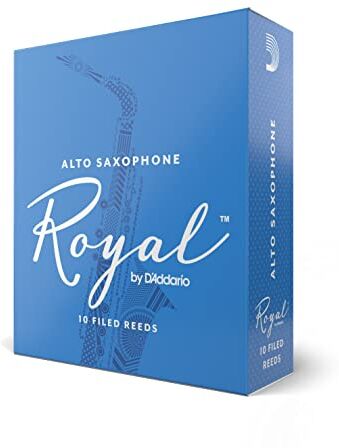 D'Addario Confezione da 10 ance Rico Royal per sassofono contralto, durezza 3,5