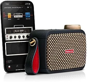 Positive Grid Spark GO 5 W Amplificatore Smart Ultra Portatile per Chitarra, Amplificatore per Cuffie e Altoparlante Bluetooth con App Smart per Chitarra Elettrica, Acustica o Basso