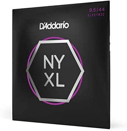 D'Addario Set per Chitarra Elettrica Nickel Wound, Tensione Super Light Plus, 9.5-44, Transparente