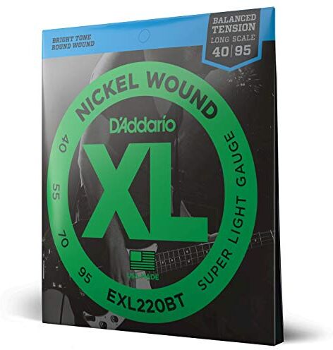 D'Addario Corde D’Addario  per basso, Nickel Wound, Balanced Tension Super Light, 45-65