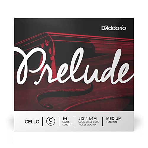D'Addario Corda singola DO  Prelude per violoncello, Scala 1/4, Tensione Media, Set completo