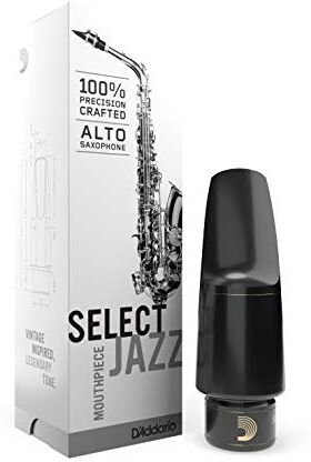 D'Addario Select Jazz - Bocchino per sax alto, binario D7, apertura 2,10 mm