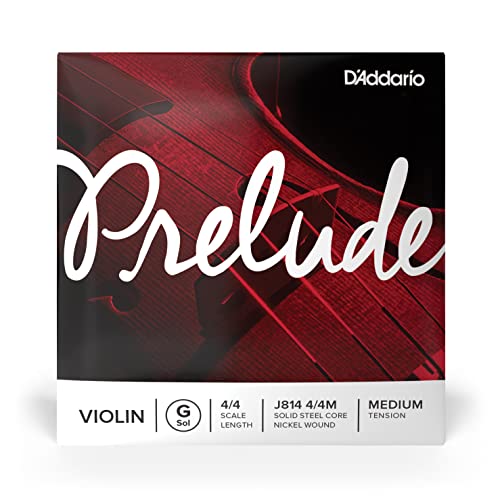 D'Addario Corda singola SOL  Prelude per violino, scala 4/4, tensione media