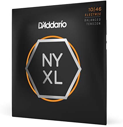 d'Addario NYXL1046BT Set per Chitarra Elettrica, Tensione Balanced, 10, Trasparente