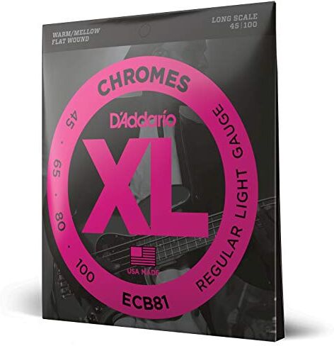 D'Addario Corde D’Addario  Chromes per basso, Light, 45-100, Long Scale