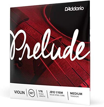 D'Addario Set di corde  Prelude per violino, scala 1/16, tensione media