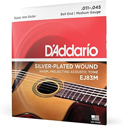 D'Addario Corde Chitarra Acustica   Corde per Chitarra Acustica   Corde Acustica    Set Corde Acustica Jipsy Jazz, 11-35