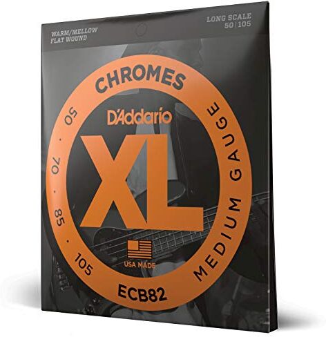 D'Addario Corde D’Addario  Chromes per basso, Medium, 50-105, Long Scale