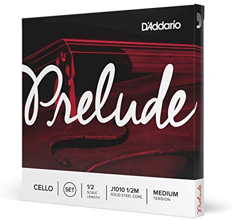 D'Addario Set di corde  Prelude per violoncello, Scala 1/2, Tensione Media, Set completo