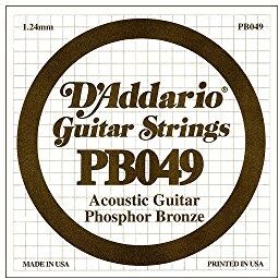 D'Addario Corda Singola Acustica Phosphore BRZ Round