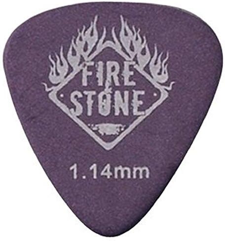 Gewa Fire Stone Plettro, Plectrum/Pick Delrin Tex, Forma 351, Version Popolare, 1.14 Mm, Viola, 12 Pezzi