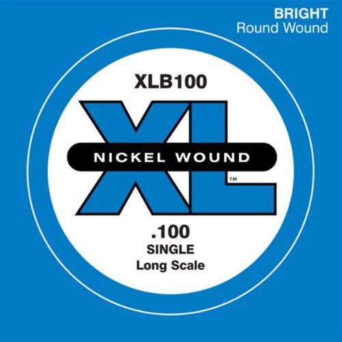 D'Addario Corda singola D’Addario XLB100 per basso, Nickel Wound, Long Scale, 100
