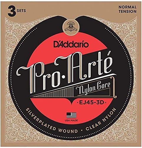 D'Addario Classico 6pezzo(i) Nylon Chitarra corda per strumenti musicali Corde per strumenti musicali (Chitarra, Nylon, Classico, 6 pezzo(i)