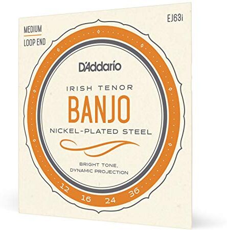 D'Addario EJ63i Irish Tenor Banjo Strings, Nickel, 9-30