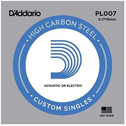 D'Addario Corda singola  in acciaio per chitarra.007