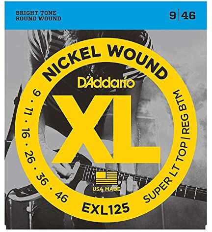 D'Addario Muta Cordiera per Chitarra Elettrica Super Light TOP/REG  EXL125