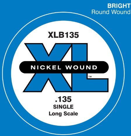 D'Addario Corda Singola   per Basso, Nickel Wound, Long Scale, 135