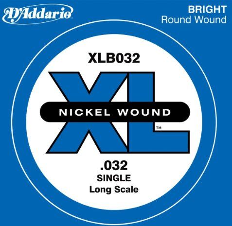 D'Addario Corda Singola   per Basso, Nickel Wound, Long Scale, 032