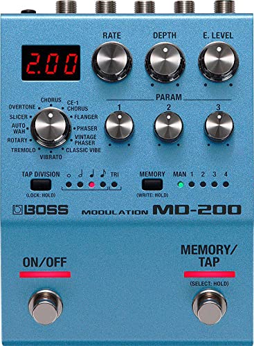 Boss Modulation Guitar Pedal, qualità del suono imbattibile con conversione AD/DA a 32-bit, elaborazione a 32-bit in virgola mobile