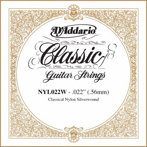 Corda Singola D'Addario Nyl022W Classica in Rame Argentato, 022