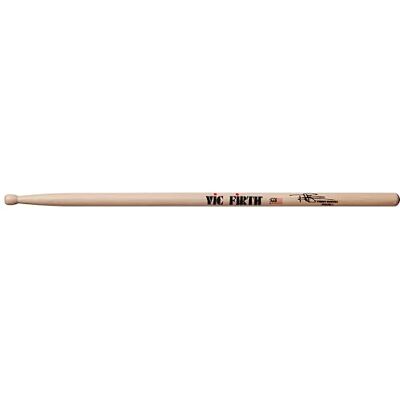 Vic Firth VIC FIRTH Terry Bozzio Phase 1 Signature – Bacchette Hickory 41,3 cm, Punta Legno Reverse Tear‑Drop, Taper Corto, Finitura Laccata Vic Firth VIC FIRTH Terry Bozzio Phase 1 Signature – Bacchette Hickory 41,3 cm, Punta Legno Reverse Tear‑Drop, Taper Corto, Finitura Laccata