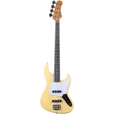 EKO GUITARS – Basso Elettrico JB‑300, Corpo Pioppo, Manico Acero, Tastiera Laurel, 2 Pickup JB, Ponte Vintage, 21 Tasti, Colore Cream EKO GUITARS – Basso Elettrico JB‑300, Corpo Pioppo, Manico Acero, Tastiera Laurel, 2 Pickup JB, Ponte Vintage, 21 Tasti, Colore Cream