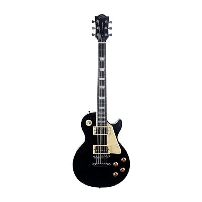 EKO GUITARS – Chitarra Elettrica LS-300, Corpo Pioppo, Manico Acero, Tastiera WPC, 2 Pickup Humbucker, Ponte Tune-O-Matic, 22 Tasti, Scala Standard, Colore Nero EKO GUITARS – Chitarra Elettrica LS-300, Corpo Pioppo, Manico Acero, Tastiera WPC, 2 Pickup Humbucker, Ponte Tune-O-Matic, 22 Tasti, Scala Standard, Colore Nero
