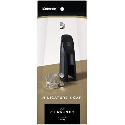 D'Addario Legatura H e copribocchino per clarinetto piccolo in MI bemolle, finitura placcata argento D'Addario Legatura H e copribocchino per clarinetto piccolo in MI bemolle, finitura placcata argento