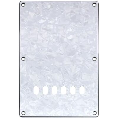 Musiclily Pro 6 Fori ST Piastra Posteriore Tremolo per Chitarra Elettrica Tagima TG-530 Strat SSS con Battipenna 10 Fori, 4 strati White Pearl Musiclily Pro 6 Fori ST Piastra Posteriore Tremolo per Chitarra Elettrica Tagima TG-530 Strat SSS con Battipenna 10 Fori, 4 strati White Pearl
