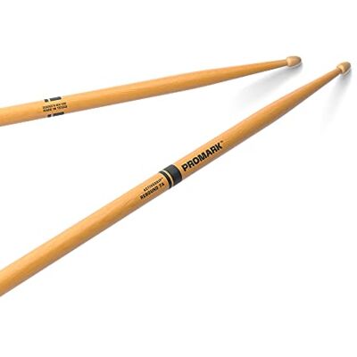 Promark Bacchette Batteria 7A Drum Sticks ActiveGrip Diventa più aderente con il sudore delle mani Finitura Active Grip, Punta di ghianda, Legno di hickory 1 Coppia Promark Bacchette Batteria 7A Drum Sticks ActiveGrip Diventa più aderente con il sudore delle mani Finitura Active Grip, Punta di ghianda, Legno di hickory 1 Coppia