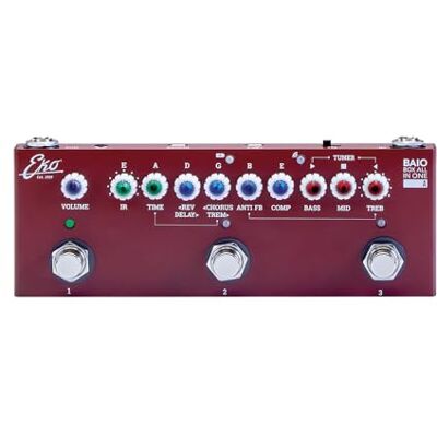 EKO GUITARS PEDALE MULTIEFFETTO CON IR INTEGRATI PER CHITARRA ACUSTICA, CLASSICA E BASSO ACUSTICO, 8 IR, Controlli Tono, Compressore, 2 Eff. Modulazione, 2 Eff. Ritardo, Live/Preset EKO GUITARS PEDALE MULTIEFFETTO CON IR INTEGRATI PER CHITARRA ACUSTICA, CLASSICA E BASSO ACUSTICO, 8 IR, Controlli Tono, Compressore, 2 Eff. Modulazione, 2 Eff. Ritardo, Live/Preset