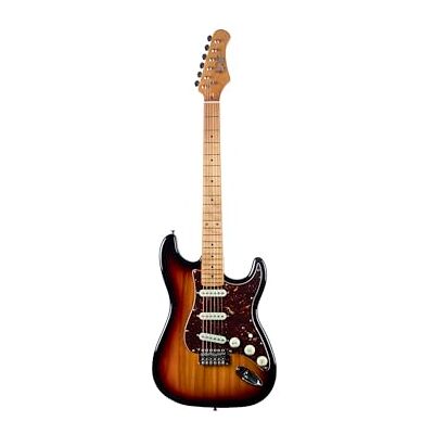 EKO GUITARS – Chitarra Elettrica ST‑401, Corpo Pawlonia, Manico Acero, Tastiera Acero, 3 Pickup Single‑Coil, Ponte Vintage, 22 Tasti, Colore Sunburst EKO GUITARS – Chitarra Elettrica ST‑401, Corpo Pawlonia, Manico Acero, Tastiera Acero, 3 Pickup Single‑Coil, Ponte Vintage, 22 Tasti, Colore Sunburst