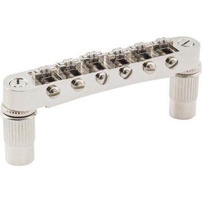 Musiclily Pro BM001 52mm Sellette Roller Ponte Tune-O-Matic Bridge Nickel per Chitarra Elettrica tipo LP SG Musiclily Pro BM001 52mm Sellette Roller Ponte Tune-O-Matic Bridge Nickel per Chitarra Elettrica tipo LP SG