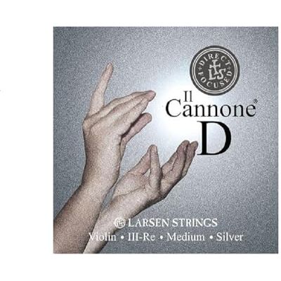 LARSEN STRINGS Corde per violino II Cannone Violino 4/4 Medium Corda singola Re Direct & Focused, anima in nylon a fibre multifilamento, avvolgimento in argento massiccio, tensione 4,8/10.56 LARSEN STRINGS Corde per violino II Cannone Violino 4/4 Medium Corda singola Re Direct & Focused, anima in nylon a fibre multifilamento, avvolgimento in argento massiccio, tensione 4,8/10.56