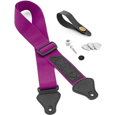 Tiger Ukulele Strap Pack Include Cinghia, Cravatta per Il Collo, Bottone/Pin Terminale e 3 Plettri In Feltro Adatto per Soprano, Concerto, Tenore e Baritono, Viola Tiger Ukulele Strap Pack Include Cinghia, Cravatta per Il Collo, Bottone/Pin Terminale e 3 Plettri In Feltro Adatto per Soprano, Concerto, Tenore e Baritono, Viola