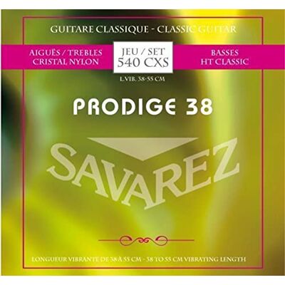 Savarez Corde per chitarra classica Prodige 38 1/8-3/4, in nylon Savarez Corde per chitarra classica Prodige 38 1/8-3/4, in nylon