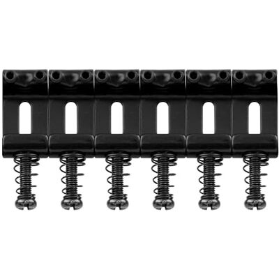 Musiclily Pro 10,8mm Acciaio Sellette Vintage per Ponti Tremolo Chitarra Elettrica Strat Stratocaster, Nero (Set di 6) Musiclily Pro 10,8mm Acciaio Sellette Vintage per Ponti Tremolo Chitarra Elettrica Strat Stratocaster, Nero (Set di 6)