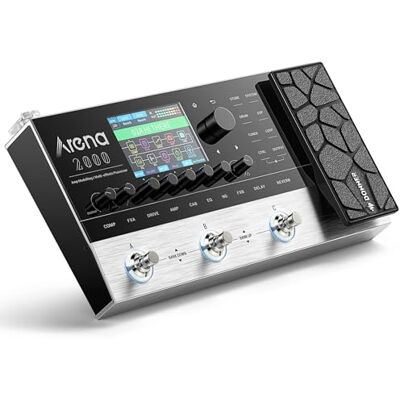 Donner Arena 2000 Pedale multieffetto, 278 Effects, 100 IRs, Looper, Drum Machine, Amp Modeling Guitar Pedal, Support XLR, MIDI IN Donner Arena 2000 Pedale multieffetto, 278 Effects, 100 IRs, Looper, Drum Machine, Amp Modeling Guitar Pedal, Support XLR, MIDI IN