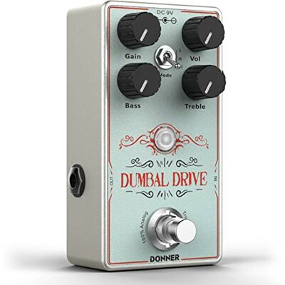Donner pedale overdrive per chitarra, pedale overdrive Dumbal Drive, Overdrive in stile Dumble con effetto, puro analogico True Bypass Donner pedale overdrive per chitarra, pedale overdrive Dumbal Drive, Overdrive in stile Dumble con effetto, puro analogico True Bypass