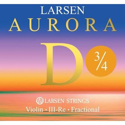 LARSEN STRINGS Aurora Corde per violino D 3/4 Medio LARSEN STRINGS Aurora Corde per violino D 3/4 Medio