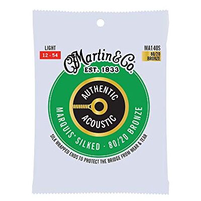 Martin Acustico NUOVA VERSIONE Light (12-54) 80/20 Bronzo Seta, Set singolo Martin Acustico NUOVA VERSIONE Light (12-54) 80/20 Bronzo Seta, Set singolo