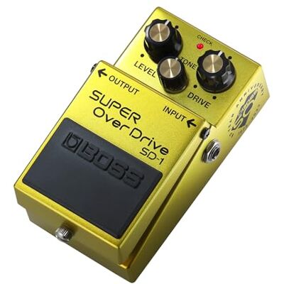 Boss Pedale Super Overdrive Pedale Compatto in Edizione Limitata per il 50° Anniversario Finitura Metallizzata, Vite in Argento, Manopole Dorate ed Emblema del 50° Anniversario Boss Pedale Super Overdrive Pedale Compatto in Edizione Limitata per il 50° Anniversario Finitura Metallizzata, Vite in Argento, Manopole Dorate ed Emblema del 50° Anniversario