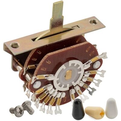 Musiclily Pro Selettore Pickup Super 5 Posizioni 4 Poli Blade Wahlschalter Interruttore Leva per Chitarra Elettrica tipo Strat Tele Musiclily Pro Selettore Pickup Super 5 Posizioni 4 Poli Blade Wahlschalter Interruttore Leva per Chitarra Elettrica tipo Strat Tele