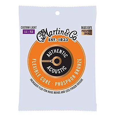 Martin 92/8 corde per chitarra acustica – Phosphor Bronze Custom Light (calibro leggero.011 – .052) Martin 92/8 corde per chitarra acustica – Phosphor Bronze Custom Light (calibro leggero.011 – .052)
