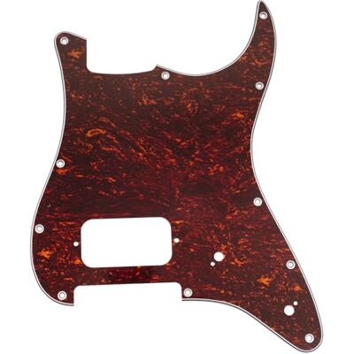 Musiclily Pro 11 Fori ST Battipenna per Chitarra Elettrica Squier Sonic Strat HT H, 4 strati Red Tortoise Musiclily Pro 11 Fori ST Battipenna per Chitarra Elettrica Squier Sonic Strat HT H, 4 strati Red Tortoise
