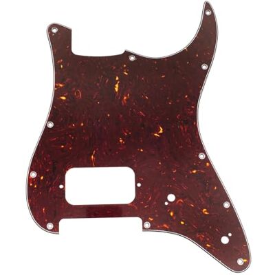 Musiclily Pro 11 Fori ST Battipenna per Chitarra Elettrica Squier Sonic Strat HT H, 4 strati Tortoise Shell Musiclily Pro 11 Fori ST Battipenna per Chitarra Elettrica Squier Sonic Strat HT H, 4 strati Tortoise Shell