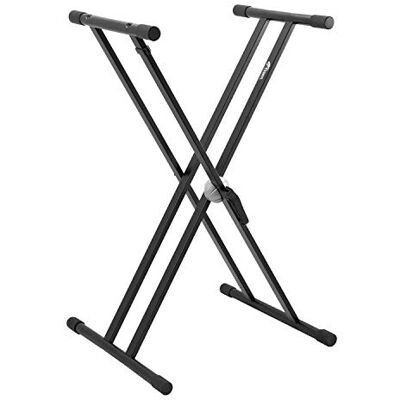 Tiger Supporto per tastiere con doppio telaio a X colore nero Tiger Supporto per tastiere con doppio telaio a X colore nero